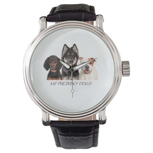 Meine Hunde Armbanduhr (Vorderseite)