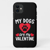 Meine Hunde sind meine Lieblingslieder am Valentin Case-Mate iPhone Hülle (Rückseite)