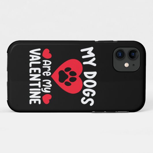 Meine Hunde sind meine Lieblingslieder am Valentin Case-Mate iPhone Hülle (Rückseite (Horizontal))