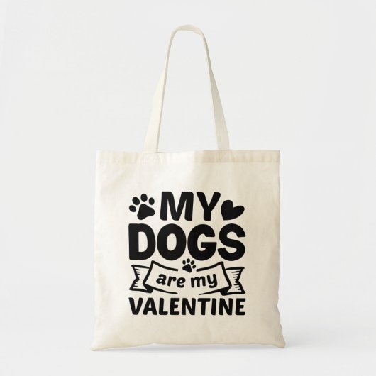 Meine Hunde sind meine Valentine Tragetasche (Vorne)