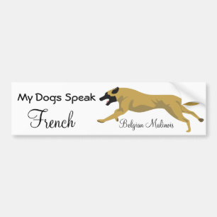 Meine Hunde sprechen französisch Autoaufkleber
