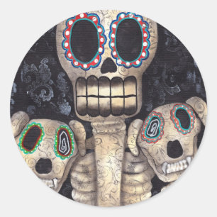 Meine Hunde und ich heulen an Runder Aufkleber