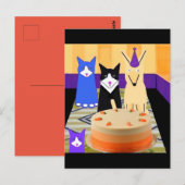 Meine Hunde zum Geburtstag, Postkarte (Vorne/Hinten)