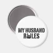 Meine Husband-Regeln Magnet (Vorderseite/Rückseite)