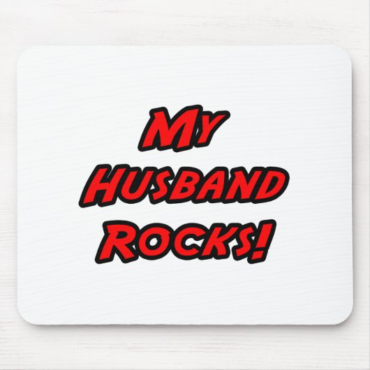 Meine Husband Rocks! Mousepad (Vorne)