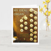Meine ideale Organkarte Karte (Gelbe Blume)