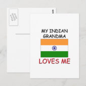 Meine indischen Oma-Lieben Postkarte (Vorne/Hinten)