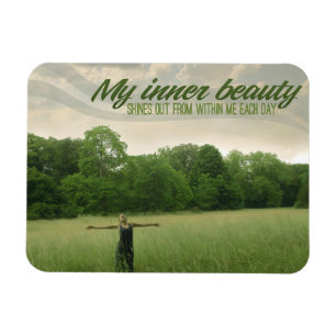 "Meine innere Schönheit" Motivation Affirmation Fl Magnet