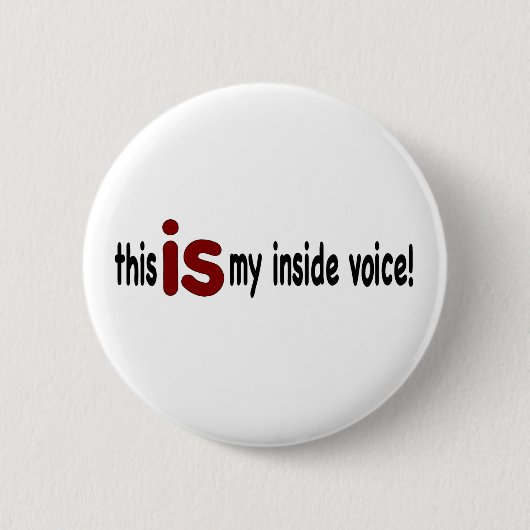 Meine innere Stimme Button (Vorderseite)