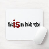 Meine innere Stimme Mousepad (Mit Mouse)