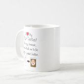 Meine irischer Terrier-Liebe-Erdnussbutter Kaffeetasse (Vorderseite Links)