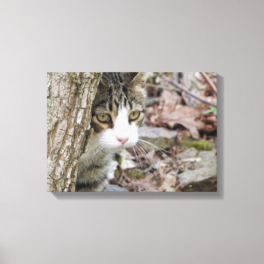 Meine Jagdkatze Leinwanddruck (Vorderseite)