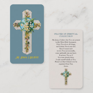 Meine Jesus-Ich-Glaube-Geistliche-Kommunion-Karte Begleitkarte