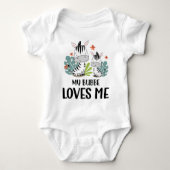 Meine jüdischen Großeltern in Bubbe Liebe Me Zebra Baby Strampler (Vorderseite)