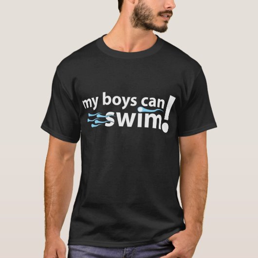 Meine Jungen können schwimmen! T-Shirt (Vorderseite)