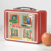 Meine Jungle Friends Fun Retro Metal Lunchbox (Beispiel)