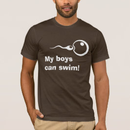 Meine Jungs können schwimmen! Cooler Papa zum Shir T-Shirt