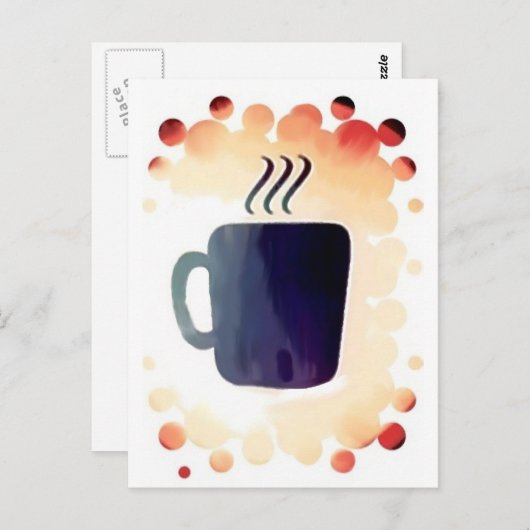 Meine Kaffeekorrektur Postkarte (Vorne/Hinten)