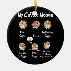 Meine Kaffeeliebhaber und mein Kaffee haben eine T Keramik Ornament