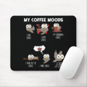Meine Kaffeemöglichkeiten Owl Liebt Kaffeegenuss Mousepad (Mit Mouse)