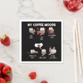 Meine Kaffeemöglichkeiten Owl Liebt Kaffeegenuss Serviette (Beispiel)