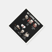 Meine Kaffeemöglichkeiten Owl Liebt Kaffeegenuss Serviette (Ecke)