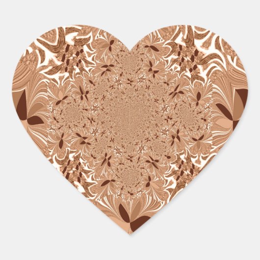 Meine Kaffeestube am Morgen Herz-Aufkleber (Vorderseite)