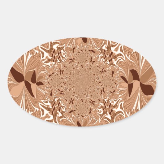 Meine Kaffeestube am Morgen Ovaler Aufkleber (Vorderseite)