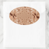 Meine Kaffeestube am Morgen Ovaler Aufkleber (Tasche)