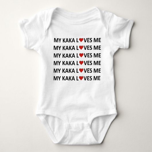 MEINE KAKA LIEBEN ME - RED HEART Baby Bodysuit Baby Strampler (Vorderseite)