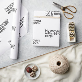 'Meine Kamerarolle besteht zu 99% aus Corgi.' Lust Geschenkpapier