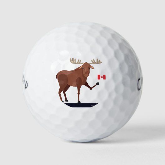 Meine kanadischen Elchgolfbälle Golfball (Vorderseite)