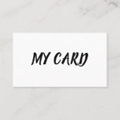 MEINE KARTE (Rückseite)