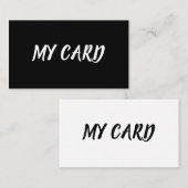 MEINE KARTE (Vorne/Hinten)