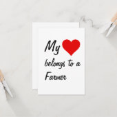 Meine Karte gehört zu einer Bauer-Karte (Vorderseite/Rückseite Beispiel)