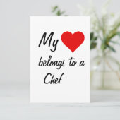 Meine Karte gehört zu einer Koch-Karte (Stehend Vorderseite)