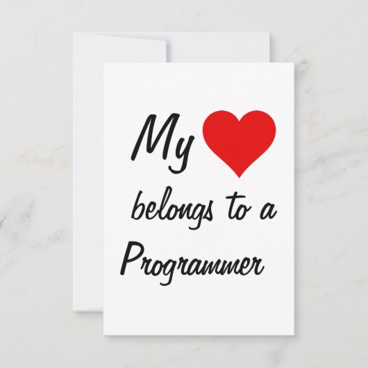Meine Karte gehört zu einer Programmerkarte (Vorderseite)