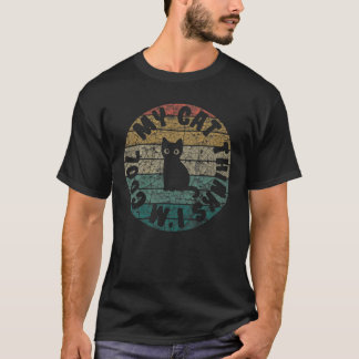 Meine Katze denkt, ich bin Cool Retro T-Shirt Katz