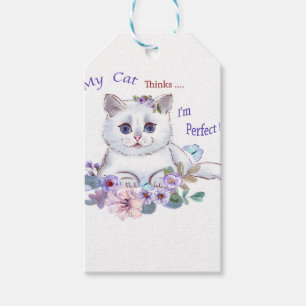 Meine Katze denkt, ich sei ein perfektes Cat Illus Geschenkanhänger