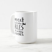 Meine Katze folgt nicht den Regeln Kaffeetasse (Vorderseite Links)