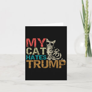 Meine Katze hasst Trump Katzen gegen Trump Retro S Karte