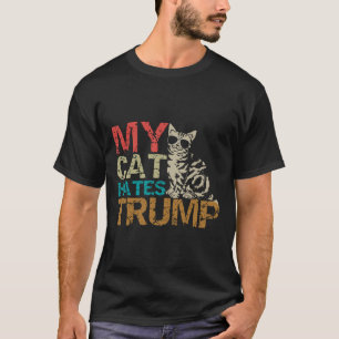 Meine Katze hasst Trump Katzen gegen Trump Retro S T-Shirt