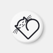 Meine Katze hat das Herz Magnet (Vorne)