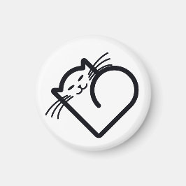 Meine Katze hat das Herz Magnet