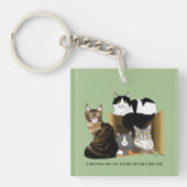 Meine Katze hat ein Cats Business Logo Schlüsselanhänger (Vorderseite)