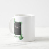 Meine Katze hat Glück, dass mein grüner Rahmen mit Kaffeetasse (Vorderseite Links)