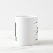 Meine Katze hat Glück, dass mein grüner Rahmen mit Kaffeetasse (Mittel)