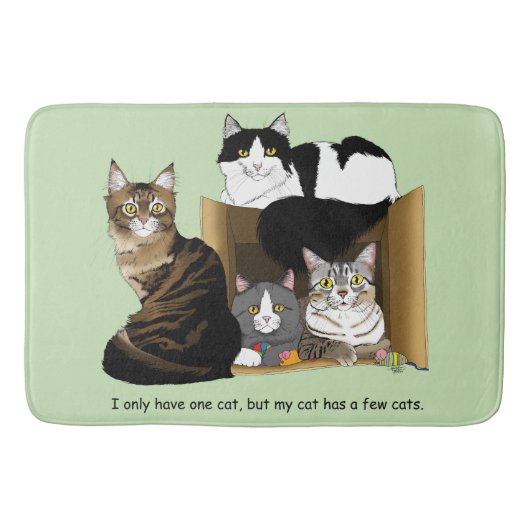 Meine Katze hat Katzen Badematte (Vorderseite)