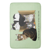 Meine Katze hat Katzen Badematte (Vorderseite Vertikal)