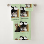 Meine Katze hat Katzen Badhandtuch Set (Insitu)